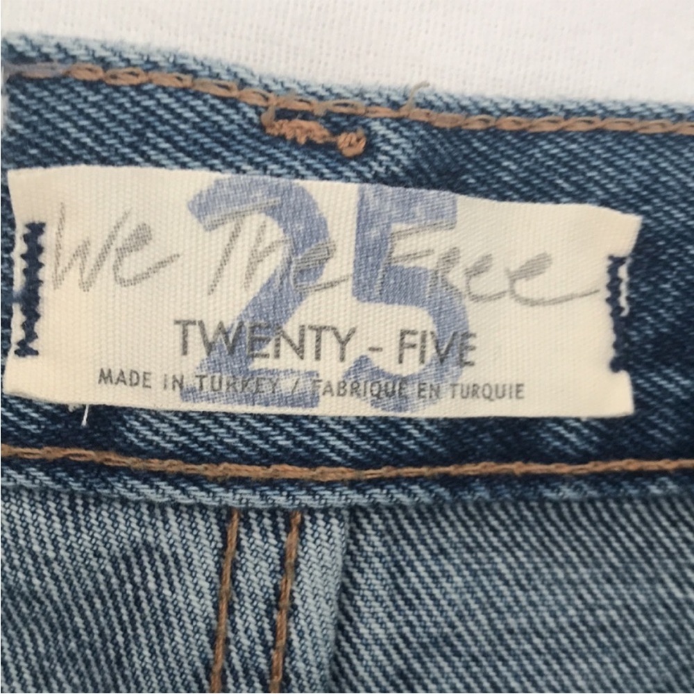 Free People Jeans Blue Size 25 We The Free Poppy Patch Denim Jeans NWT - Picture 11 of 15
